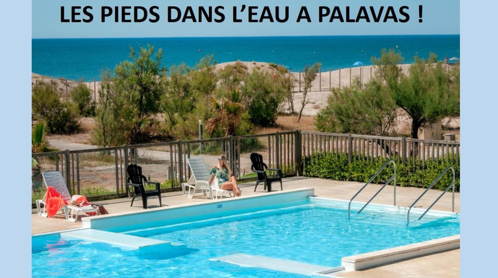 Les Pieds Dans L'Eau A Palavas ! Mer A 50 M ! Mhome 6 Pers Climatise T Confort Camping 4 Etoiles Exteriör bild